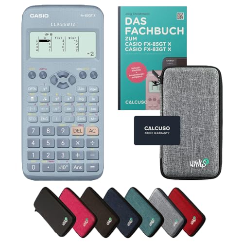 ﻿CALCUSO Standardpaket Hellgrau mit Taschenrechner Casio FX-83GT X blau von Casio