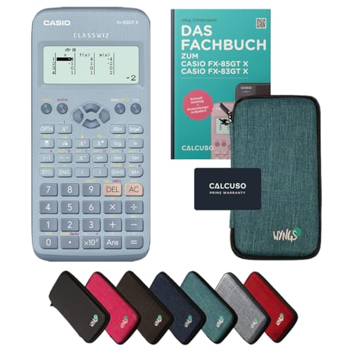 ﻿CALCUSO Standardpaket Türkis mit Taschenrechner Casio FX-83GT X blau von Casio