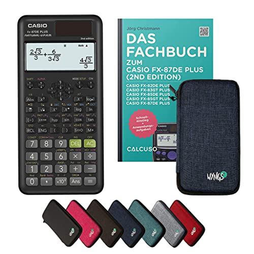 CALCUSO Standardpaket Blau mit Taschenrechner Casio FX-87DE Plus 2 von CASIO