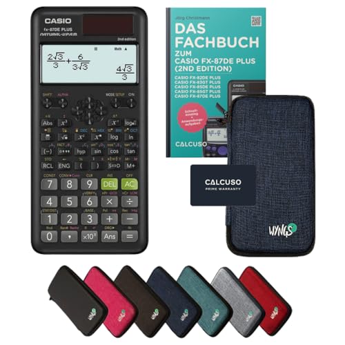 CALCUSO Standardpaket Blau mit Taschenrechner Casio FX-87DE Plus 2 von Casio