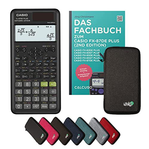 CALCUSO Standardpaket Dunkelgrau mit Taschenrechner Casio FX-87DE Plus 2 von CASIO