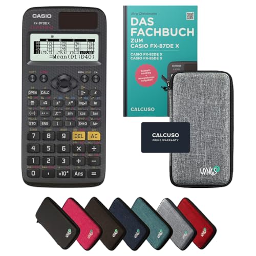 CALCUSO Standardpaket Hellgrau mit Taschenrechner Casio FX-87DE X ClassWiz von Casio