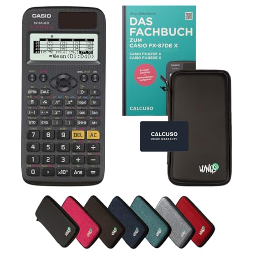 CALCUSO Standardpaket Schwarz mit Taschenrechner Casio FX-87DE X ClassWiz von Casio