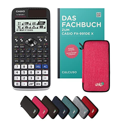 CALCUSO Standardpaket Pink mit Taschenrechner Casio FX-991DE X ClassWiz von Casio