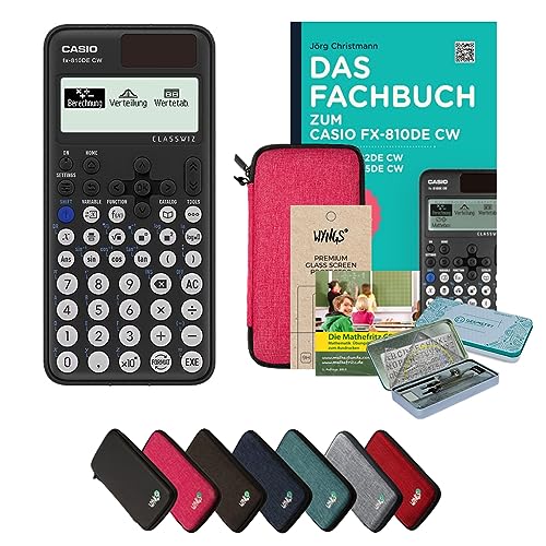 CALCUSO Streberpaket Pink mit Taschenrechner Casio FX-810DE CW ClassWiz von Casio