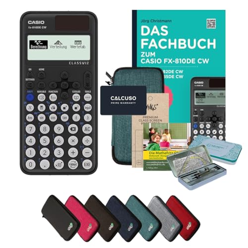 CALCUSO Streberpaket Türkis mit Taschenrechner Casio FX-810DE CW ClassWiz von Casio