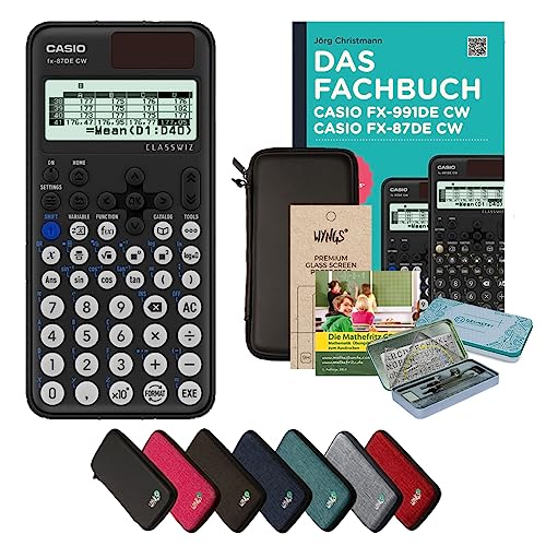 CALCUSO Streberpaket Schwarz mit Taschenrechner Casio FX-87DE CW von Casio