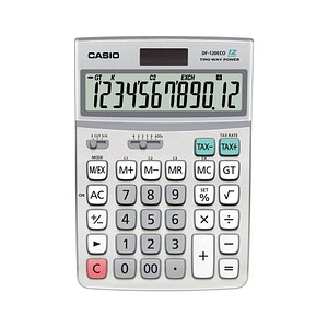 CASIO DF-120ECO Tischrechner silber CASIO DF-120ECO Tischrechner silber von Casio
