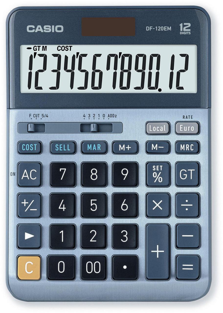 CASIO Tischrechner DF-120EM blau CASIO Tischrechner DF-120EM blau von Casio