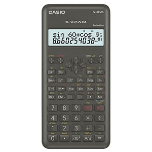 CASIO FX-82MS-2 Wissenschaftlicher Taschenrechner schwarz von Casio