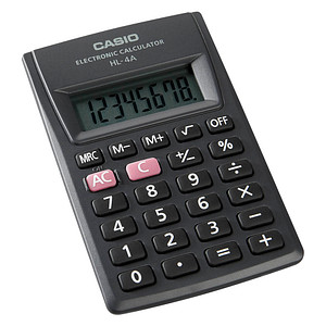 CASIO HL-4A Taschenrechner schwarz von Casio