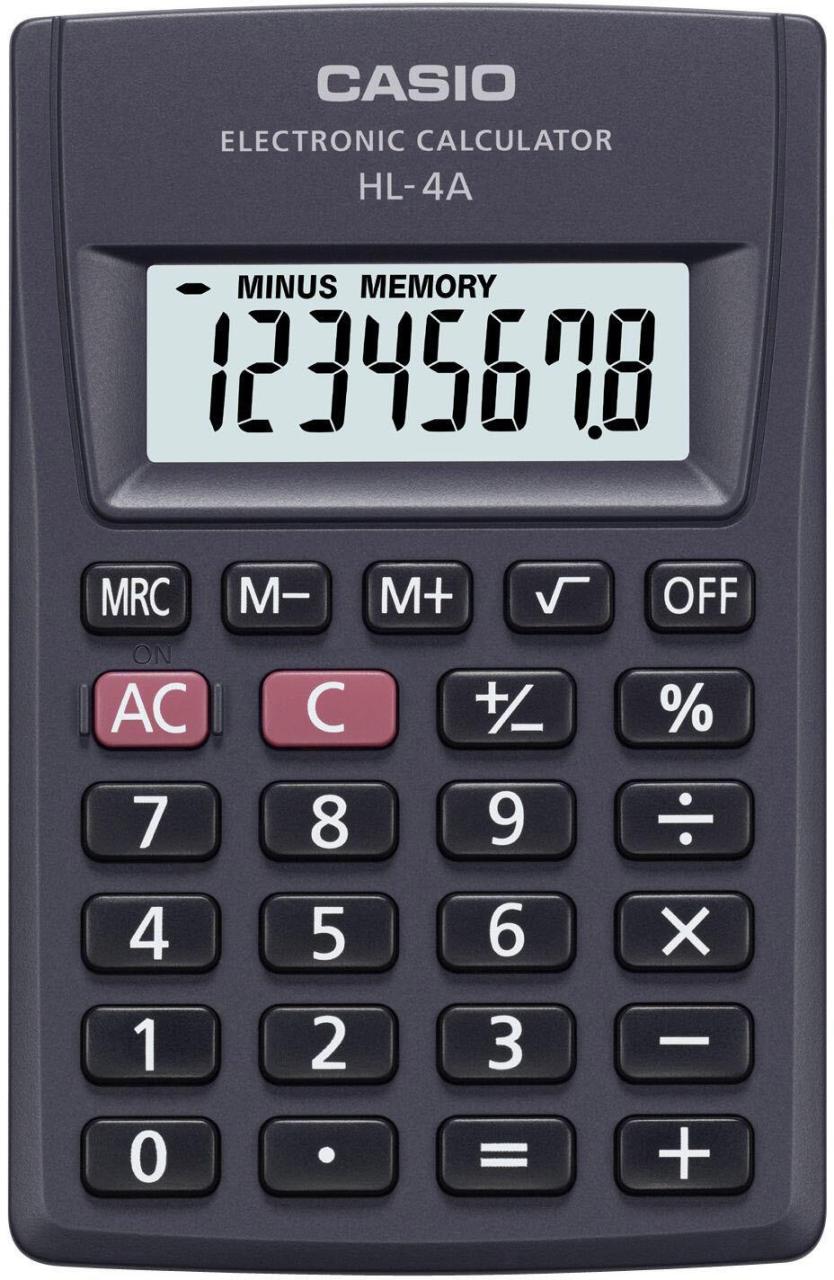 CASIO Taschenrechner HL-4A schwarz CASIO Taschenrechner HL-4A schwarz von Casio