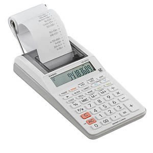 CASIO HR-8RCE Tischrechner druckend weiß von Casio