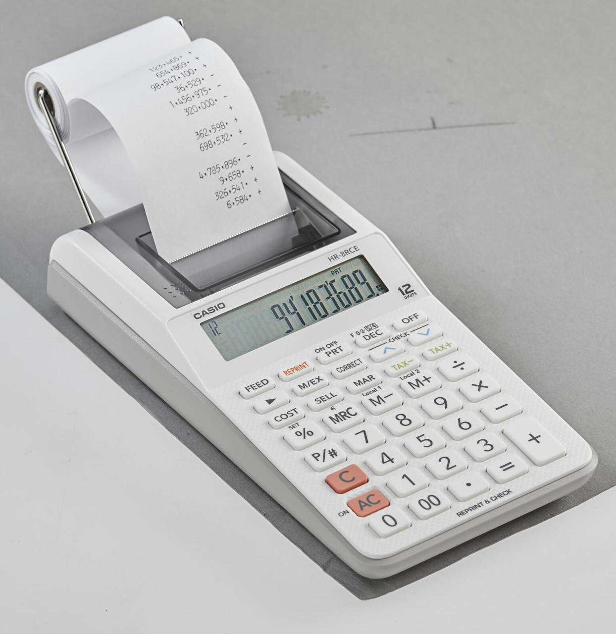 CASIO Tischrechner druckend HR-8RCE-WE weiß CASIO Tischrechner druckend HR-8RCE-WE weiß von Casio
