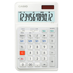 CASIO JE-12E-WE Tischrechner weiß von Casio