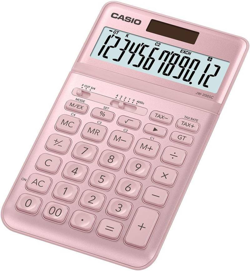 CASIO Tischrechner JW-200SC rosa von Casio