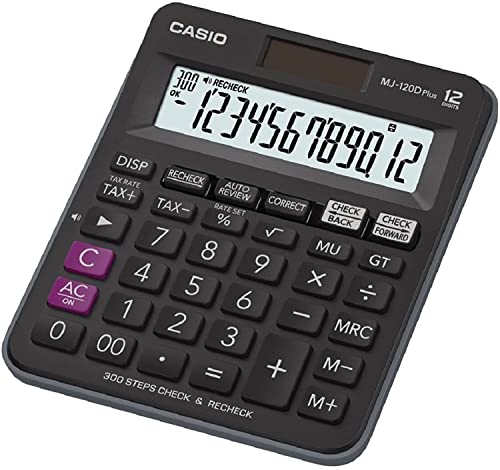 CASIO MJ-120D Plus Tischrechner kompakt mit Check & Correct Funktion von Casio
