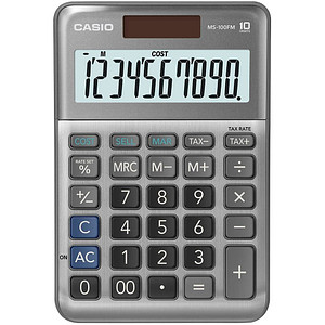 CASIO MS-100FM Tischrechner grau CASIO MS-100FM Tischrechner grau von Casio