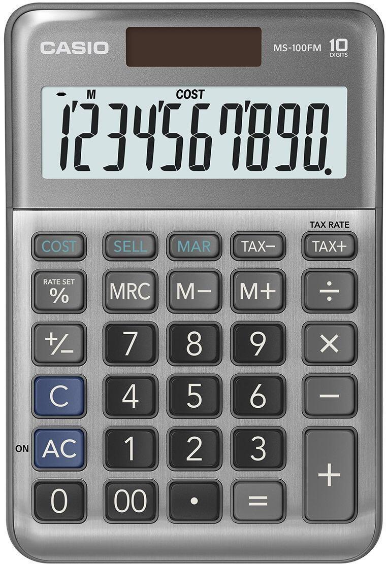 CASIO Tischrechner MS-100FM grau CASIO Tischrechner MS-100FM grau von Casio