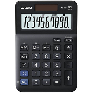 CASIO MS-10F Tischrechner schwarz CASIO MS-10F Tischrechner schwarz von Casio