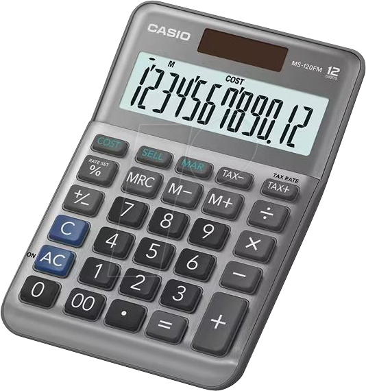 CASIO MS-120FM - Tischrechner MS-120FM CASIO MS-120FM - Tischrechner MS-120FM von Casio