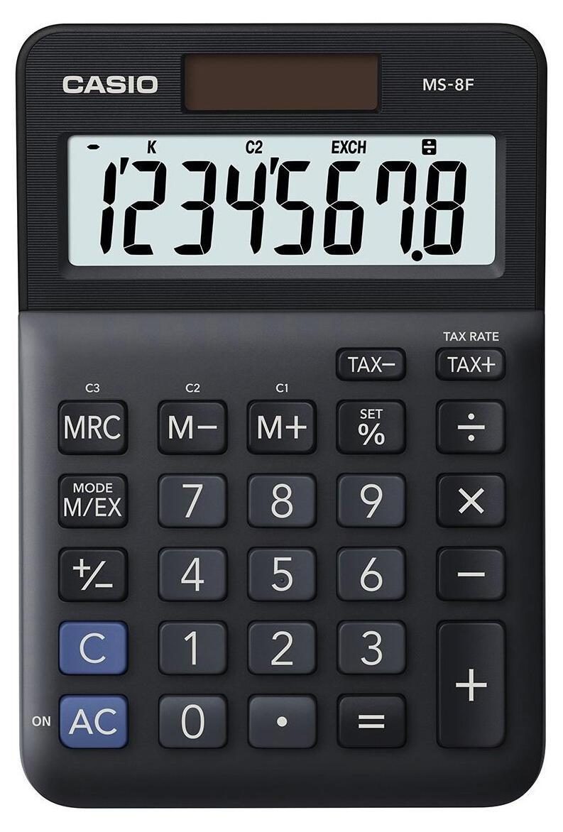 CASIO Tischrechner MS-8F schwarz CASIO Tischrechner MS-8F schwarz von Casio
