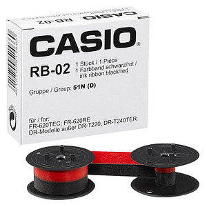 CASIO RB-02-2 (Gruppe 51) schwarz/rot Farbband von Casio