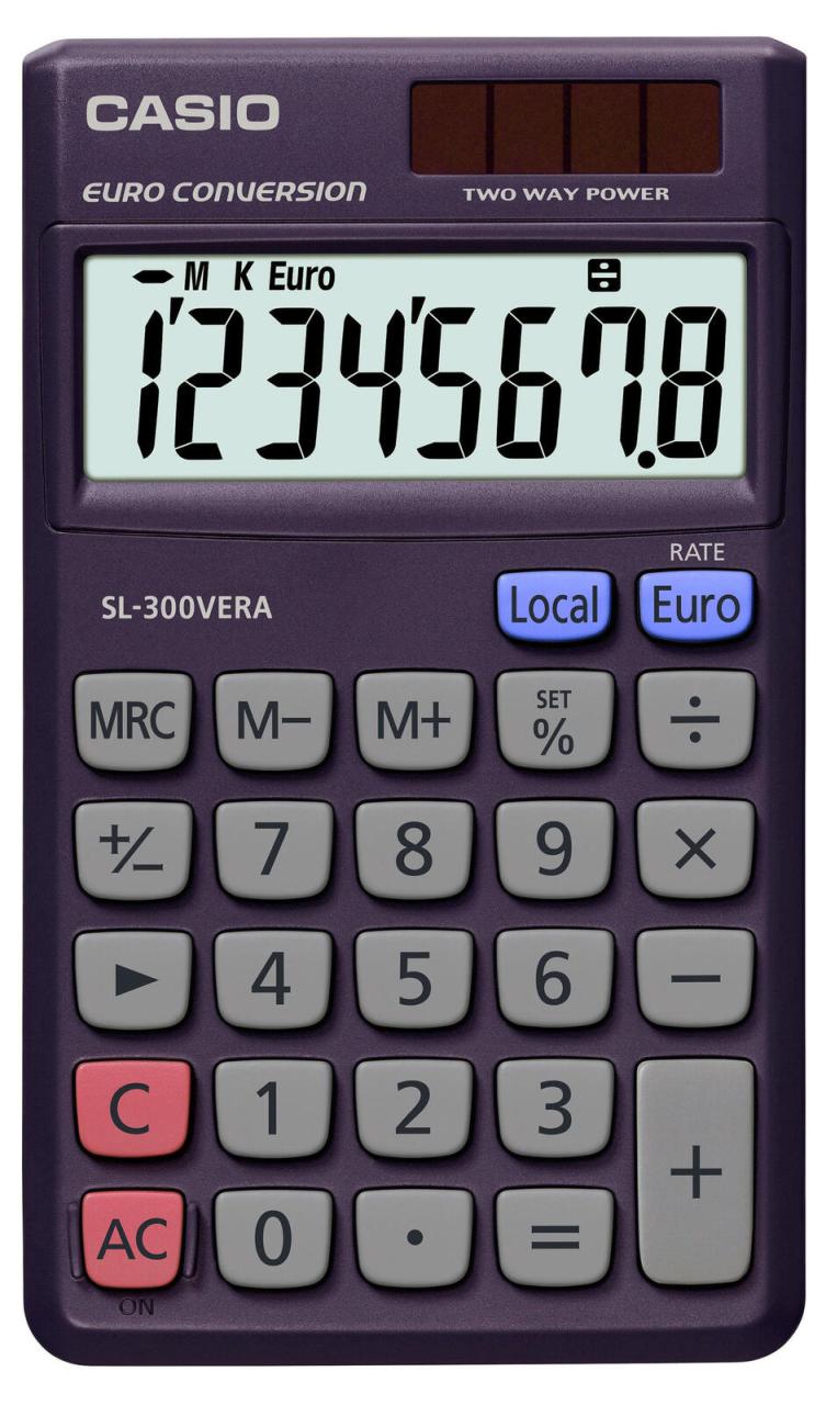 CASIO Taschenrechner SL-300VERA dunkelblau CASIO Taschenrechner SL-300VERA dunkelblau von Casio