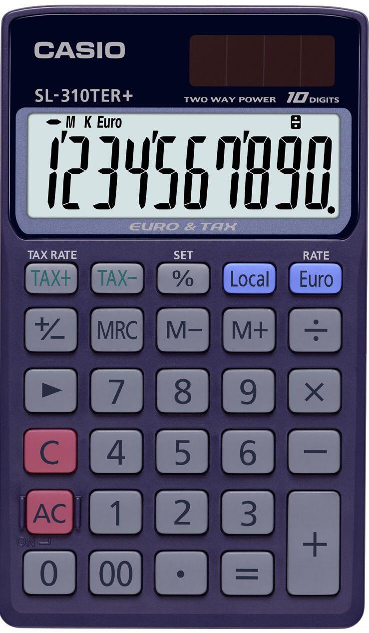 CASIO Taschenrechner SL-310TER+ schwarz von Casio