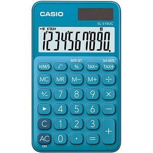 CASIO SL-310UC Taschenrechner blau von Casio
