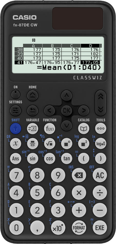 CASIO Schulrechner FX-87DE CW, Solar-/Batteriebetrieb CASIO Schulrechner FX-87DE CW, Solar-/Batteriebetrieb von Casio
