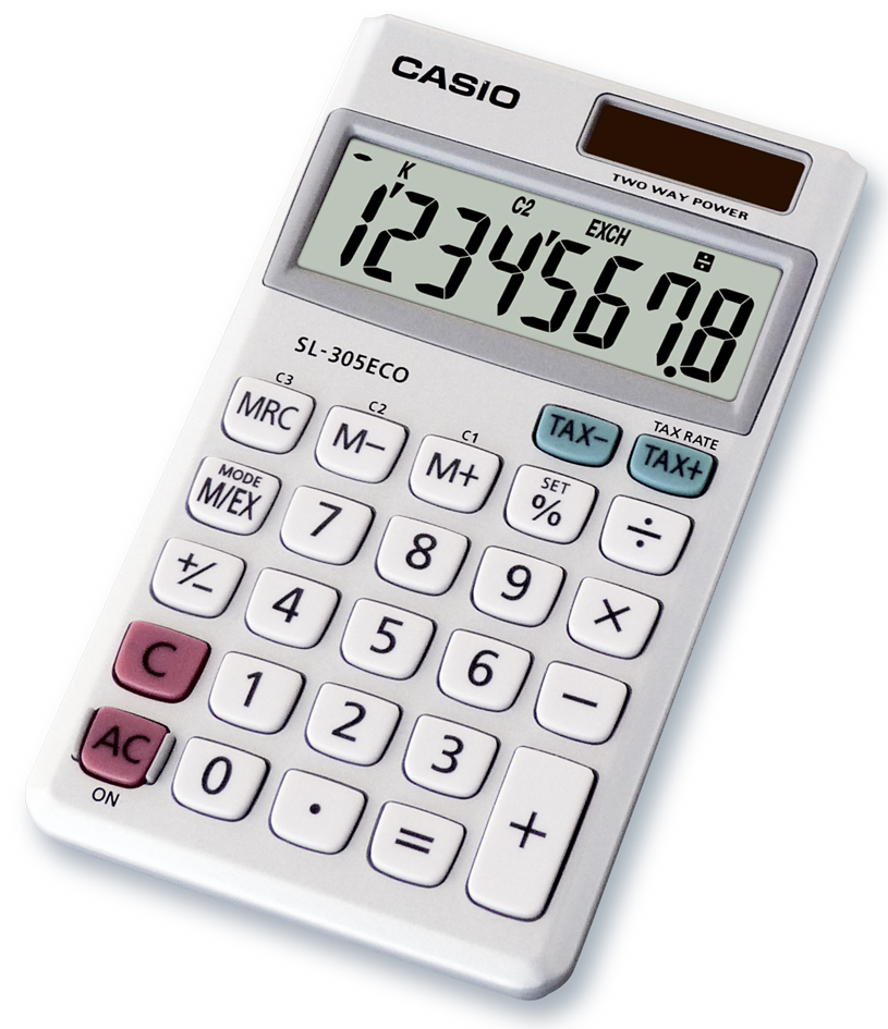 CASIO Taschenrechner SL-305 ECO, Solar-/ Batteriebetrieb CASIO Taschenrechner SL-305 ECO, Solar-/ Batteriebetrieb von Casio