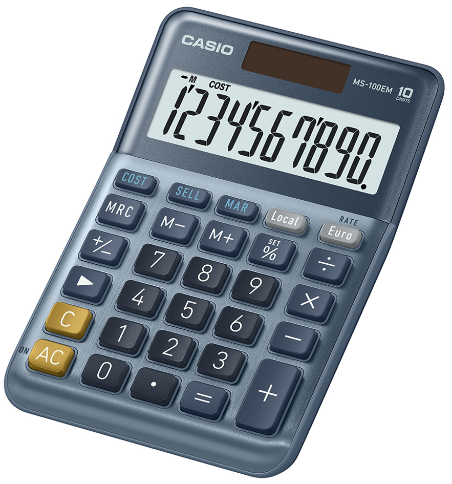 CASIO Tischrechner MS-100EM, 10-stellig, silber CASIO Tischrechner MS-100EM, 10-stellig, silber von Casio