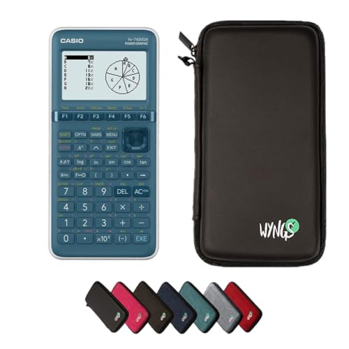 Casio fx-7400GIII inklusive Schutztasche von WYNGS in Schwarz - Basic Set von Casio