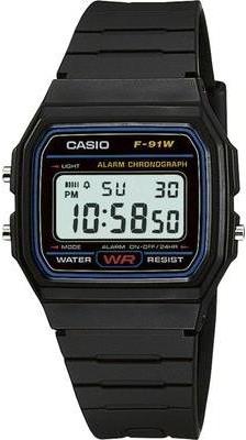 Casio Armbanduhr digital F-91W-1YEF Schwarz (F-91W-1YEF) von Casio