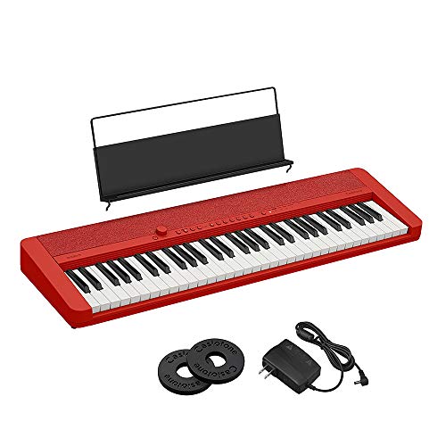 Casio CT-S1RDC2 Piano-Keyboard, Rot, Einheitsgröße von Casio