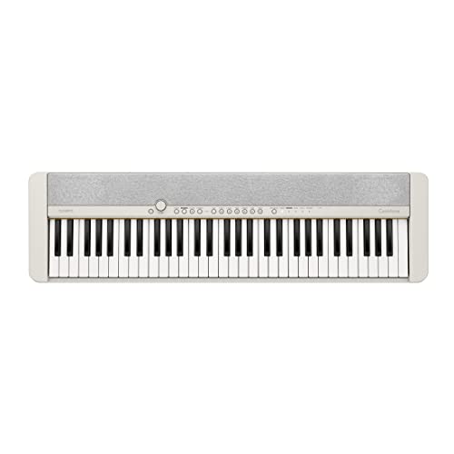 Casio CT-S1WE CASIOTONE Piano-Keyboard mit 61 anschlagdynamischen Tasten, weiß von Casio