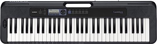 Casio CT-S300 CASIOTONE Keyboard mit 61 anschlagdynamischen Standardtasten und Begleitautomatik, schwarz von Casio