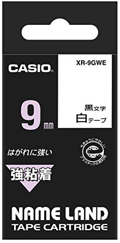 Casio EZ-Label Printer XR-9GWE Schriftband extra stark selbsthaftend 9 mm x 5,5 m schwarz auf weiß Casio EZ-Label Printer XR-9GWE Schriftband extra stark selbsthaftend 9 mm x 5,5 m schwarz auf weiß von Casio