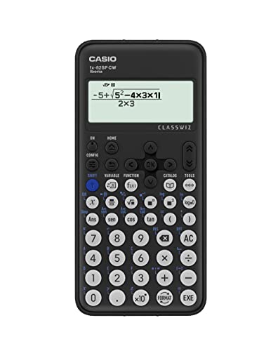 Casio FX-82SP CW - Wissenschaftlicher Taschenrechner, empfohlen für Spanisch und Portugiesisch, 5 Sprachen, über 300 Funktionen, Dunkelgrau von Casio