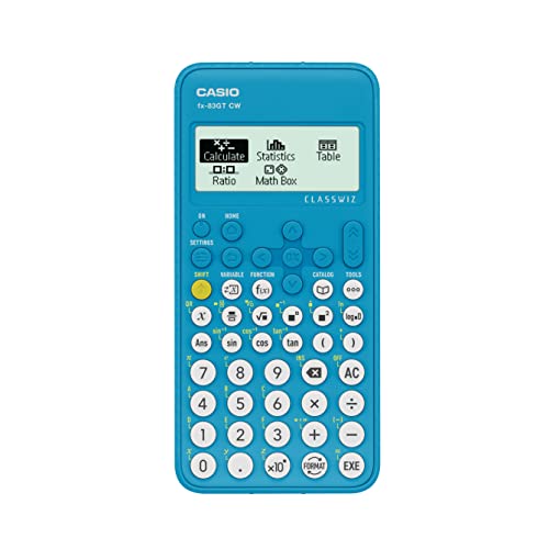 Casio fx-83GTCW Wissenschaftlicher Taschenrechner, Blau von Casio