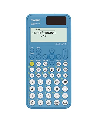 Casio FX-85SP CW - Wissenschaftlicher Taschenrechner, empfohlen für Spanisch und Portugiesisch, 5 Sprachen, über 300 Funktionen, Solar, Blau von Casio