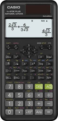 Casio FX-87DEPLUS-2 Technisch wissenschaftlicher Rechner Schwarz Display (Stellen): 12solarbetrieben von Casio