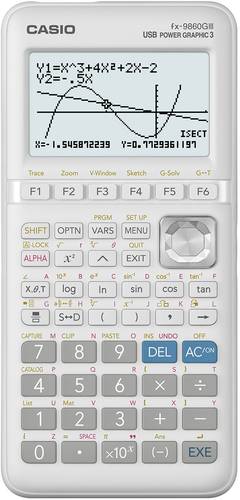 Casio FX-9860GIII Grafikrechner Schwarz, Silber Display (Stellen): 21 batteriebetrieben (B x H x T) von Casio