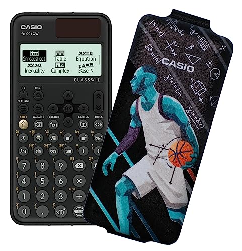Casio FX-991CW (Modell 2023) Wissenschaftlicher Taschenrechner, 540 Funktionen mit Designcover Basket von Casio