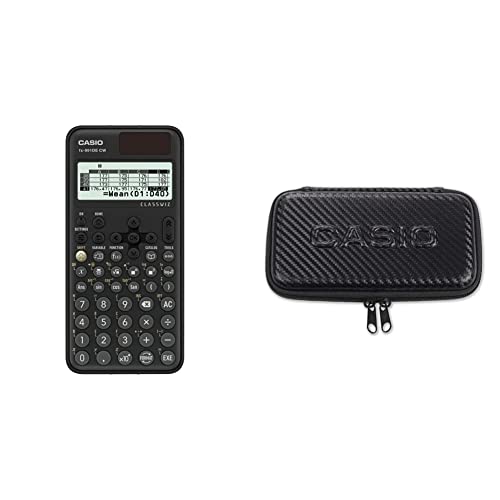Casio FX-991DE CW ClassWiz technisch wissenschaftlicher Rechner + FX-CASE-CB-BK2 Schutzhülle für Casio Technischen wissenschaftlichen Taschenrechner schwarz von Casio
