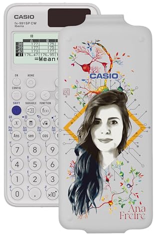 Casio FX-991SP CW, wissenschaftlicher Taschenrechner mit Ana Freire, illustriert von Lula Goce, empfohlen für den spanischen und portugiesischen Lebenslauf, 5 Sprachen, mehr als 560 Funktionen, Solar, Casio FX-991SP CW, wissenschaftlicher Taschenrechner mit Ana Freire, illustriert von Lula Goce, empfohlen für den spanischen und portugiesischen Lebenslauf, 5 Sprachen, mehr als 560 Funktionen, Solar, von Casio