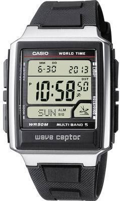 Casio Funk Armbanduhr WV-59E-1AVEF (L x B x H) 48.3 x 39 x 12.5 mm Silber Gehäusematerial=Edelstahl, Resin Material (Armband)=Resin (WV-59E-1AVEF) von Casio
