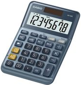 Casio MS-80E - Desktop-Taschenrechner - 8 Stellen - Solarpanel, Batterie - Blau (MS-80E) von Casio