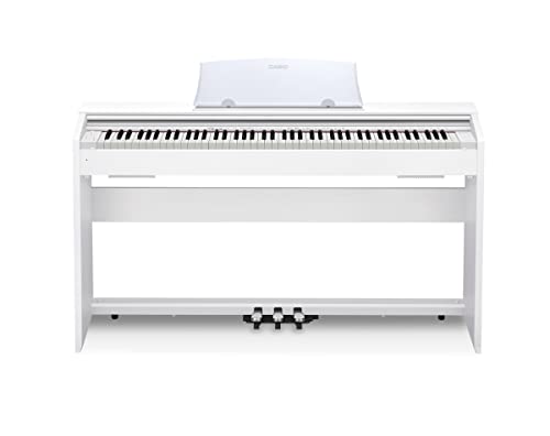 Casio PX-770WE 88keys White Digitalpiano Elektronische Tastatur (18 W, 1391 mm, 299 mm, 798 mm, 31,5 kg, USB Typ B) von Casio